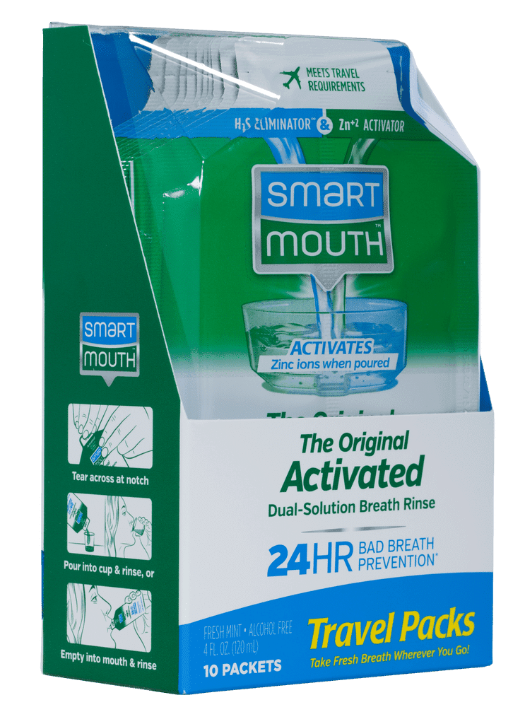 SmartMouth travel packs
