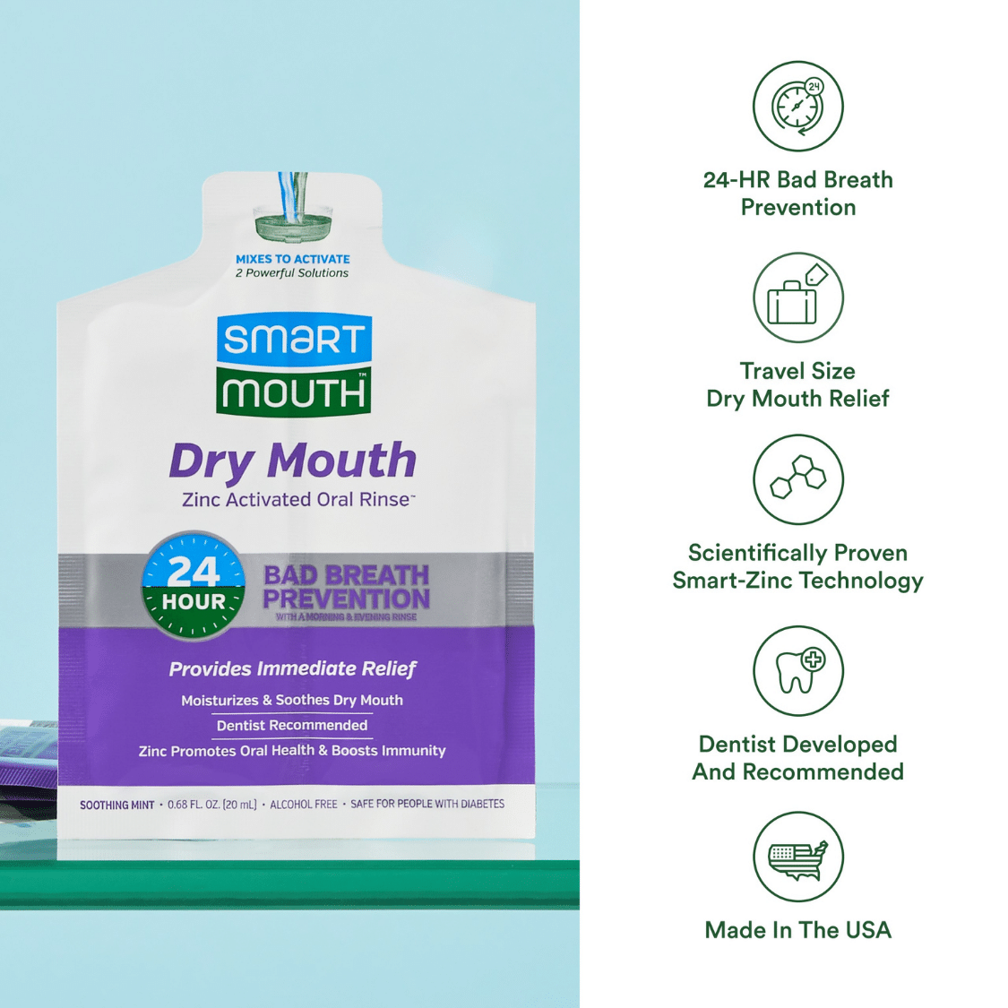 SmartMouth™ Dry Mouth Single Packs - 50 Ct - Image 2
