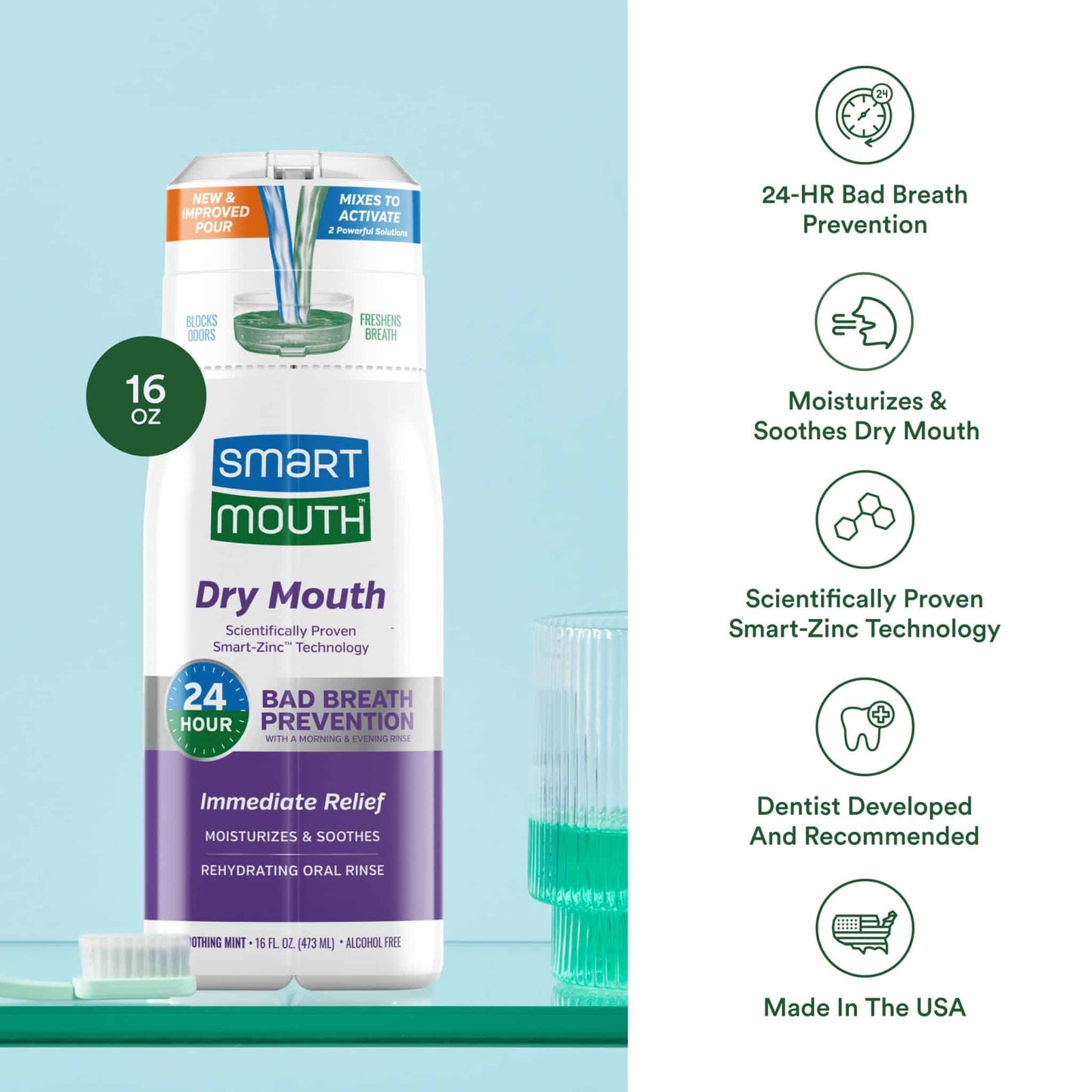SmartMouth™ Dry Mouth Activated Mouthwash (16oz) - Image 3