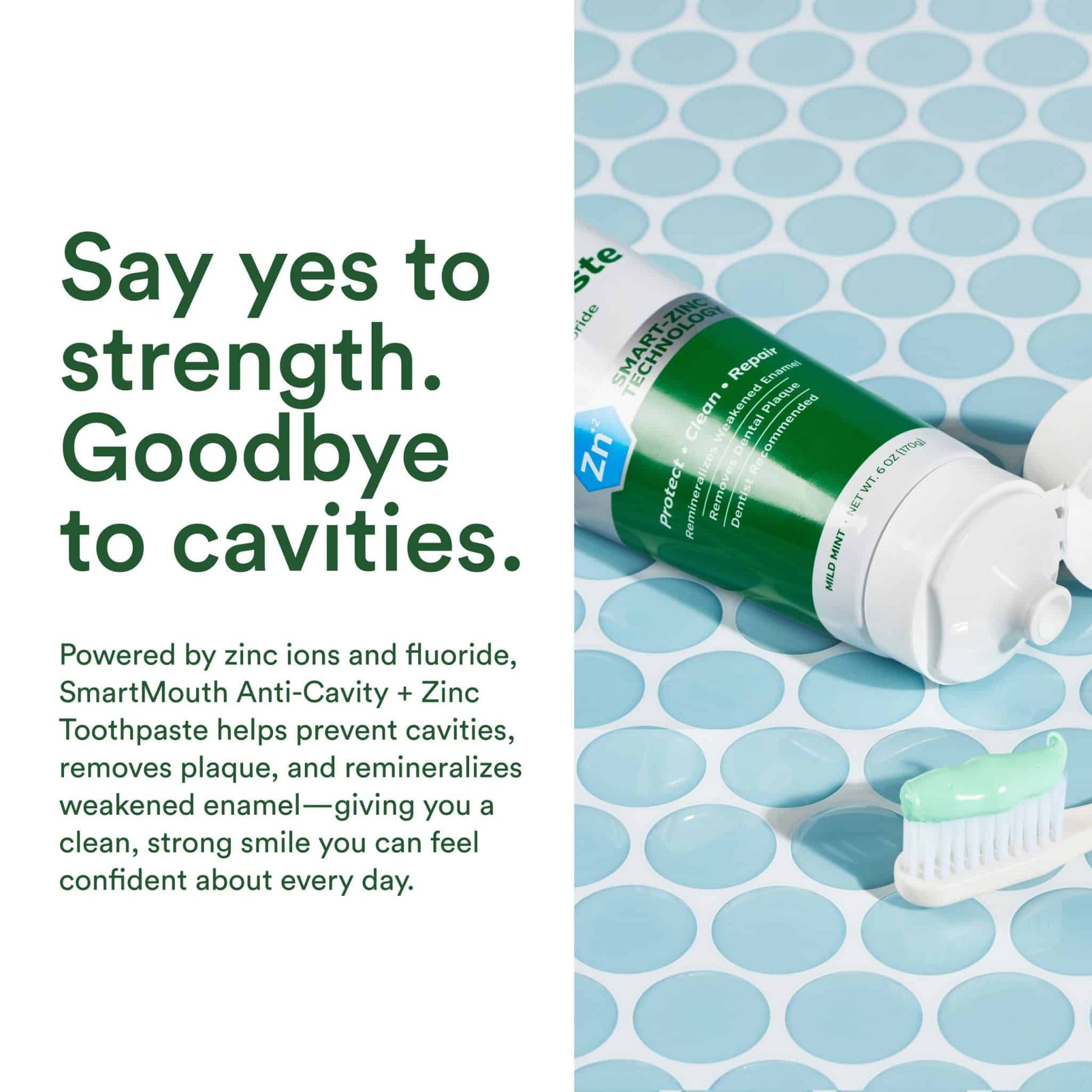 SmartMouth™ Anti-Cavity + Zinc Toothpaste (3.4oz) - Image 3