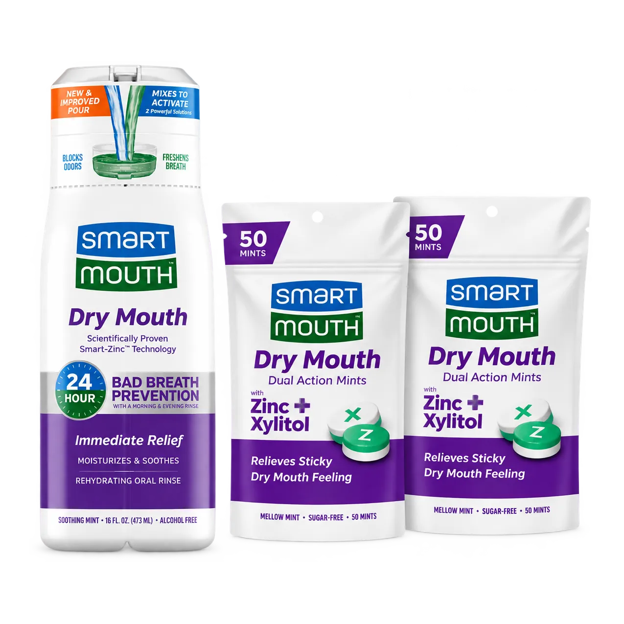 Dry Mouth rinse + Dry Mouth mint 2-pack Bundle